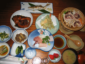 川魚 料理 夕食